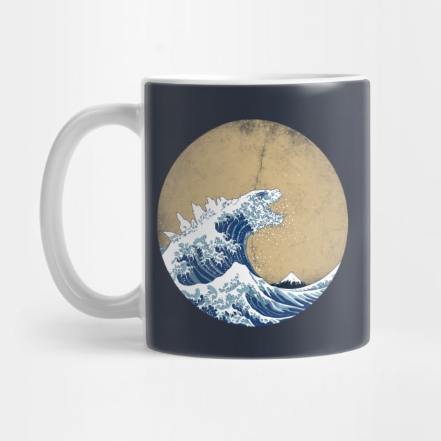 Hokusai Kaiju - Vintage version by Mdk7